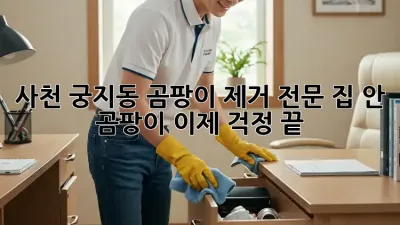 사천 궁지동 곰팡이 제거 전문: 집 안 곰팡이, 이제 걱정 끝!